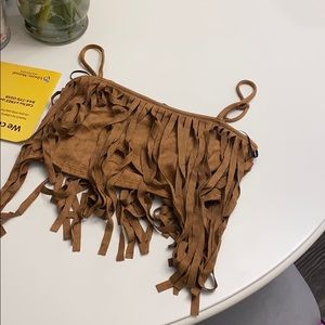 Fringe crop top